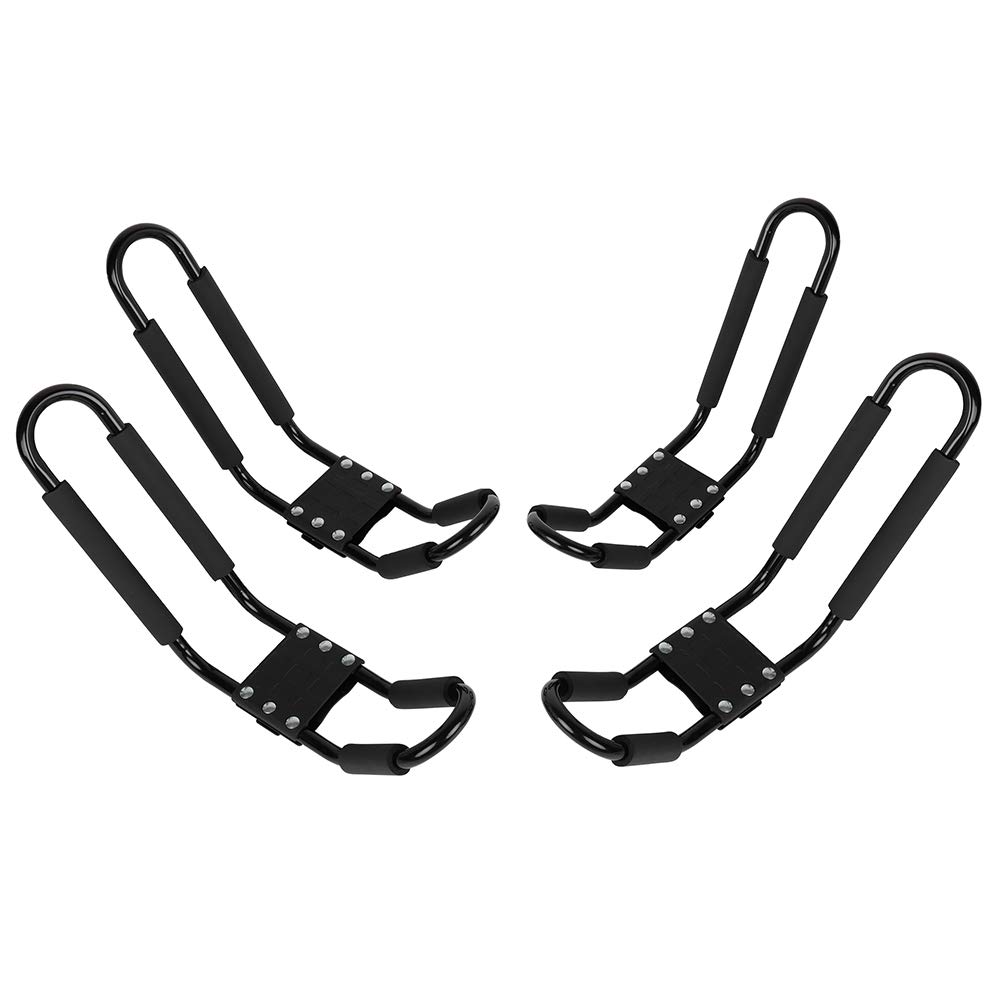 ECCPP Aluminum Roof Rack Cross Bars with Kayak Carrier Set - Compatible with Ford Explorer 2016-2019 Models - 2x Roof Rack Bars + 4x J-Bar Kayak Rack - Heavy Duty Cargo Carrier for SUVs - Perfect for Road Trips, Camping & Outdoor Adventures