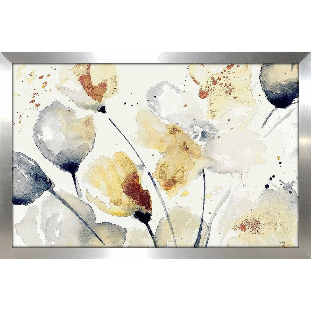 Autumn Abstract Floral Print Acrylic Wall Art - Modern Home Decor for Living Room, Bedroom & Office