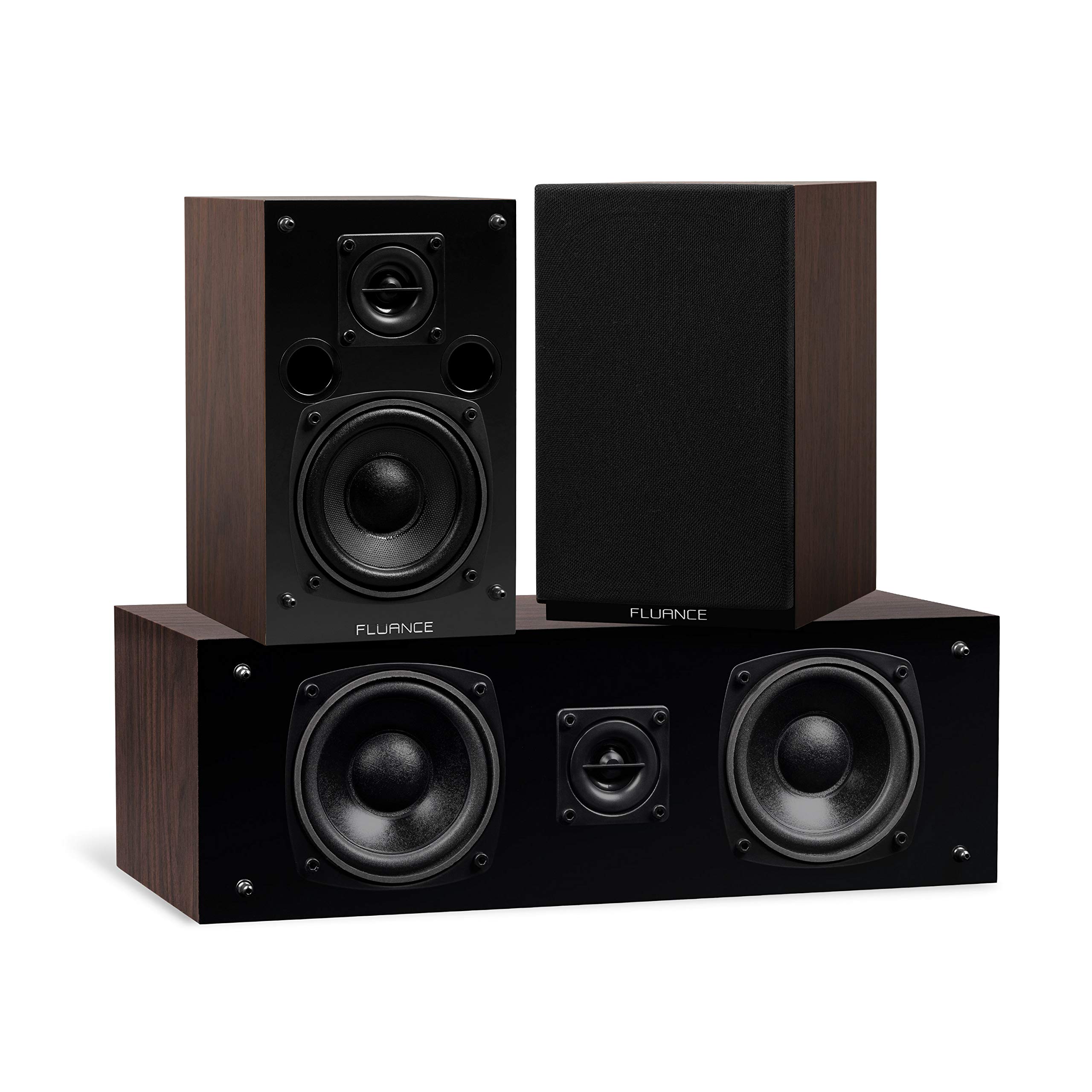 Fluance Elite 7.1 Surround Sound Home Theater System with Floorstanding Towers, Center Channel, Surround Speakers, Rear Surrounds, and DB10 Subwoofer in Walnut (SX71WR) - Perfect for Movie Nights and Gaming