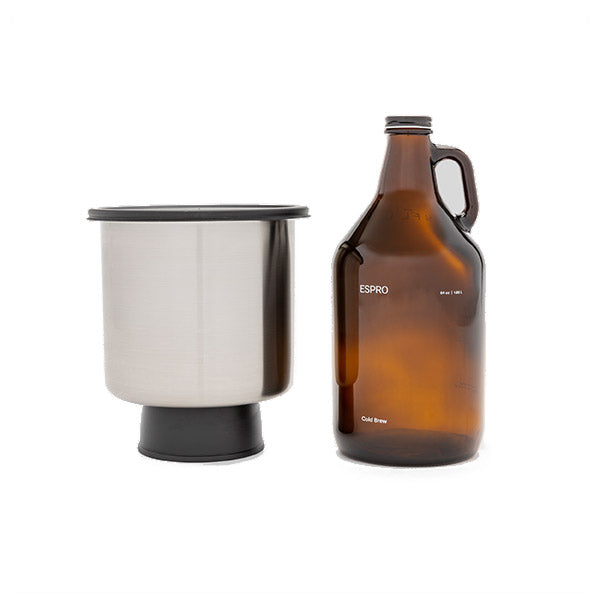 Espro CB1 Cold Brew Coffee Maker Kit - 1.4L Glass Carafe with Stainless Steel Filter for Smooth Iced Coffee at Home or Office