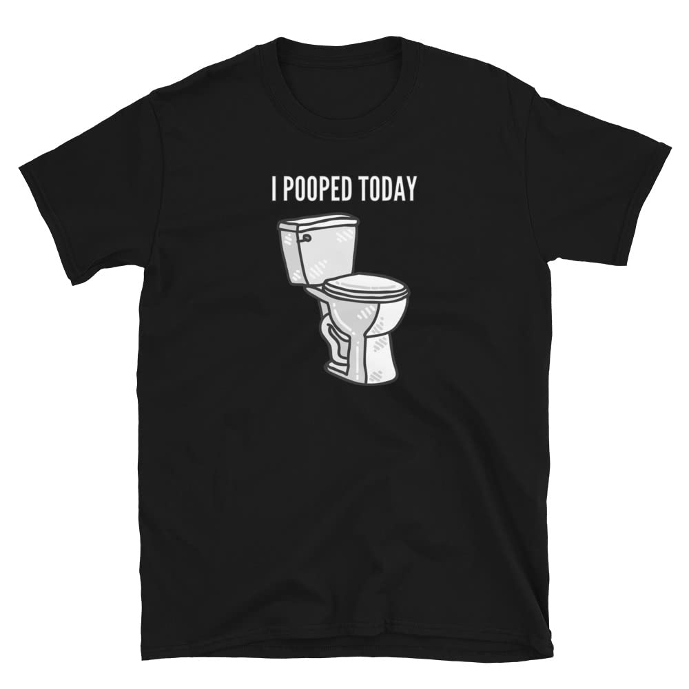 Funny I Pooped Today T-Shirt for Men | Humor Graphic Tee with Goofy Poop Design | Perfect for Prank Gifts, Casual Wear & Comedy Lovers