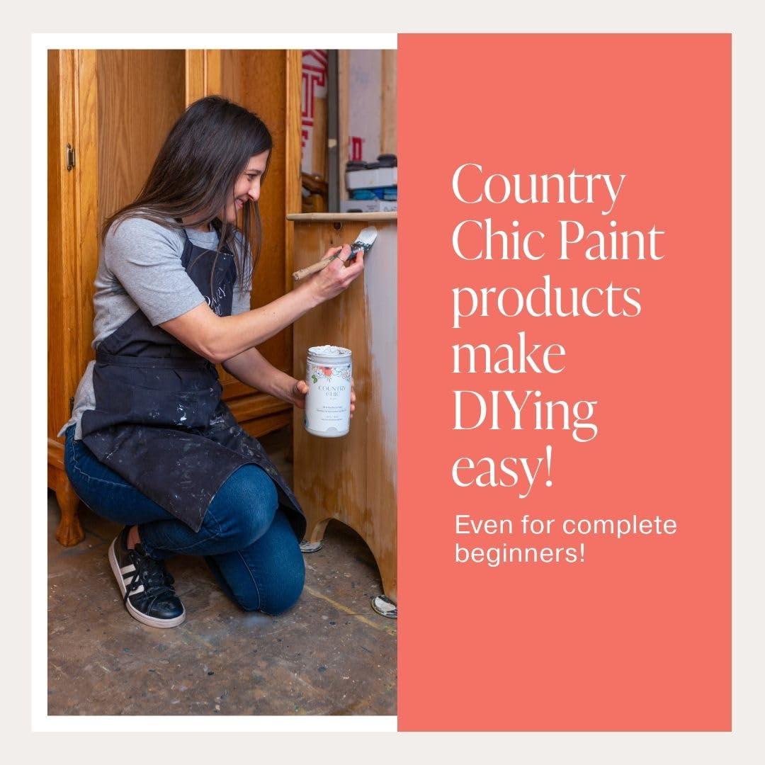 Eco-Friendly Clear Satin Sheen Top Coat for Chalk Style Furniture Paint - Durable, Non-Yellowing, Waterproof Sealant - Indoor/Outdoor Use - 4 oz - Perfect for High-Traffic Furniture, Cabinets, Tables & DIY Projects