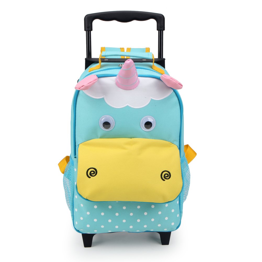 Yodo 3-Way Kids Suitcase Luggage with Wheels - Toddler Rolling Backpack for Travel, School & Daycare | Carry-On, Ride-On & Pull-Along Functionality for Boys & Girls