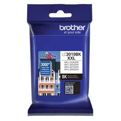 Brother LC-3019BK High Yield Black Ink Cartridge - 2 Pack for Brother Printers | Ideal for Home Office Printing, School Projects & Small Business Documents