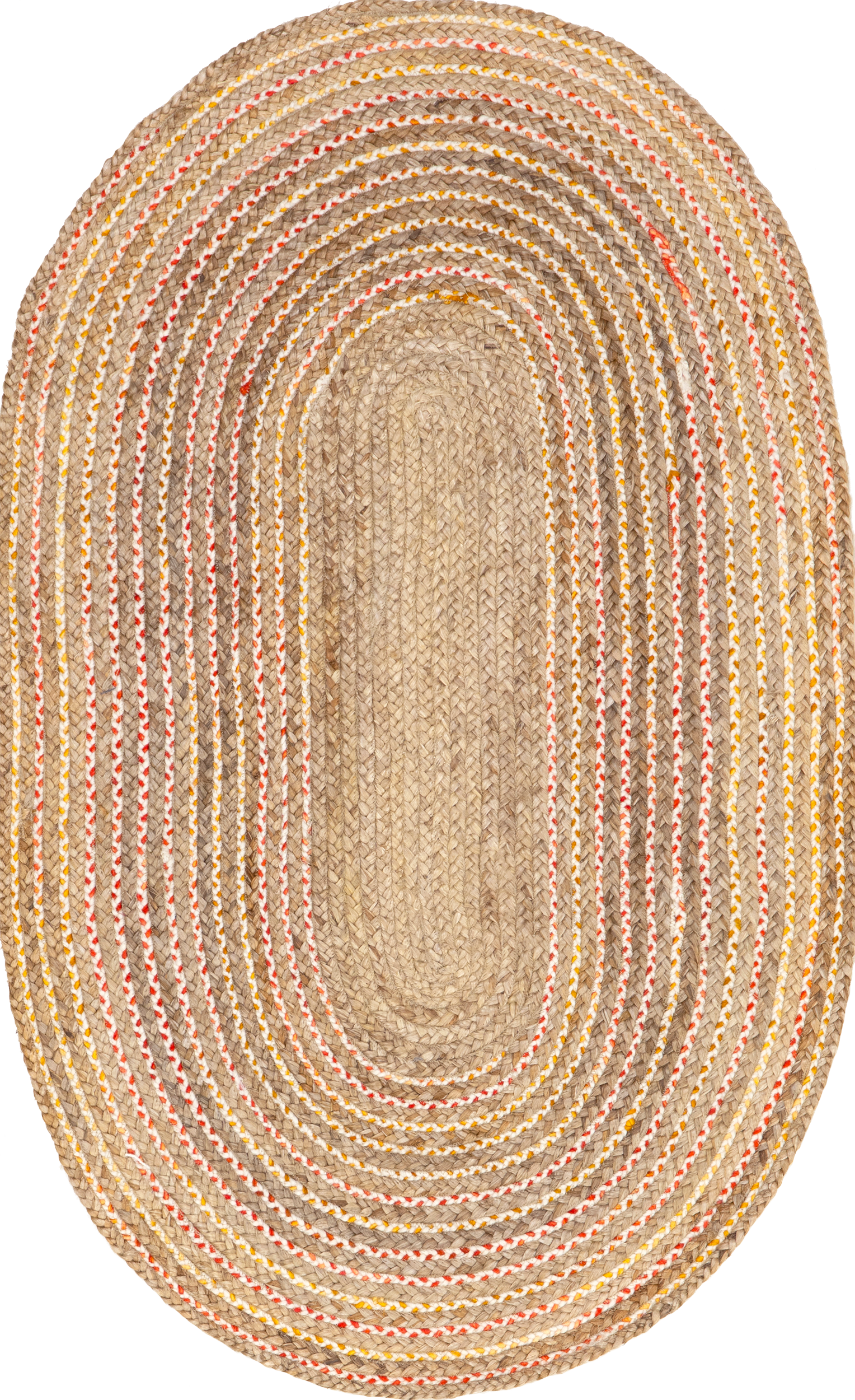 Handwoven Natural Jute Braided Rug - Eco-Friendly Floor Mat for Living Room, Bedroom & Boho Decor | Non-Slip Durable Indoor/Outdoor Use