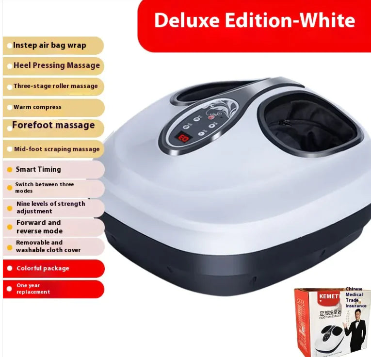 Best Electronic Foot Therapy Machine for Pain Relief - Rechargeable & Portable Foot Massager for Home & Office Use - Perfect for Relaxation, Circulation & Stress Relief