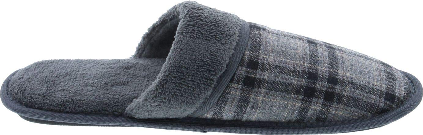 Men's Plaid Flannel Slippers - Soft & Warm House Shoes for Indoor Comfort - Perfect for Winter, Lounging, and Cozy Home Relaxation