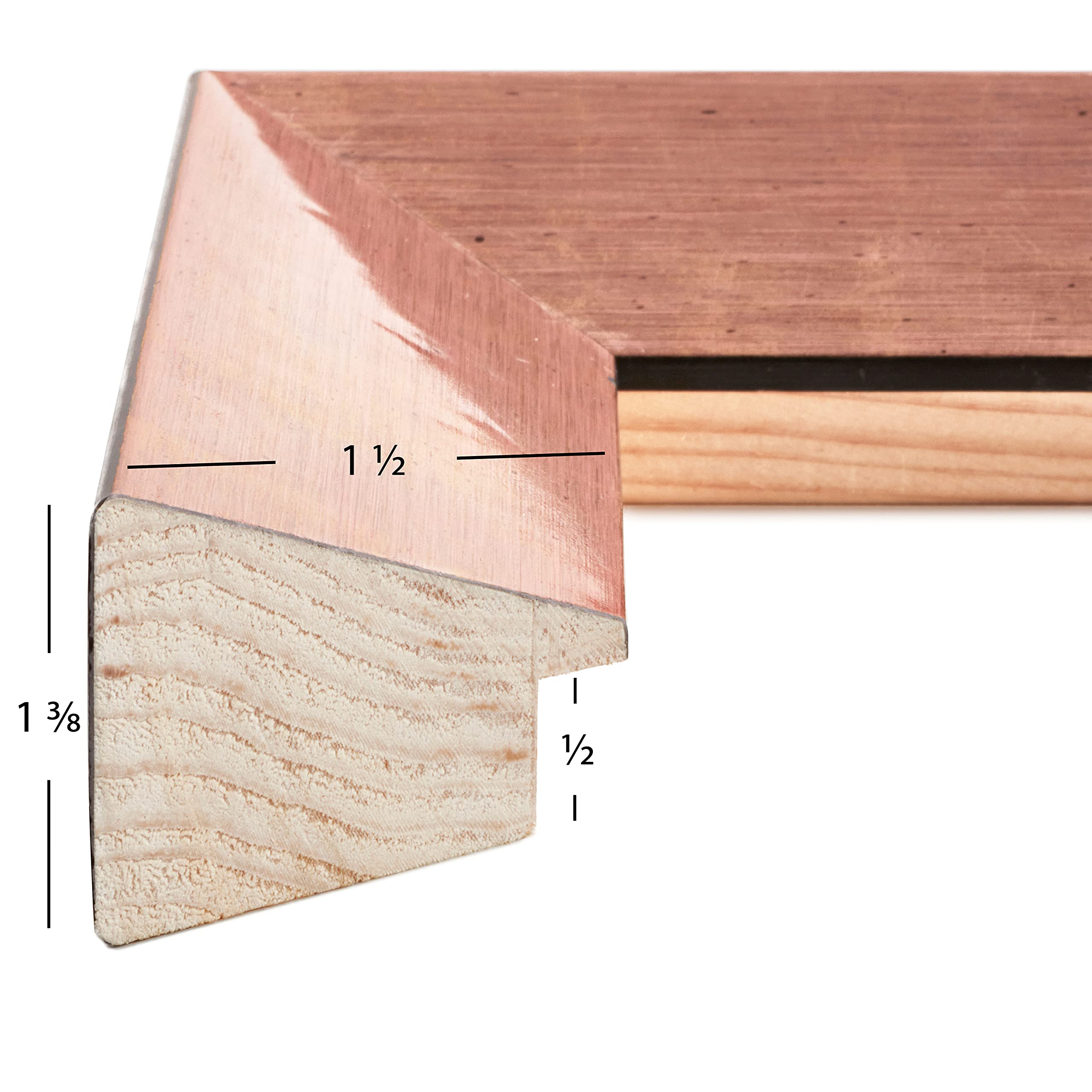 Craig Milano 14x22 Inch Rose Gold Picture Frame for Wall Decor