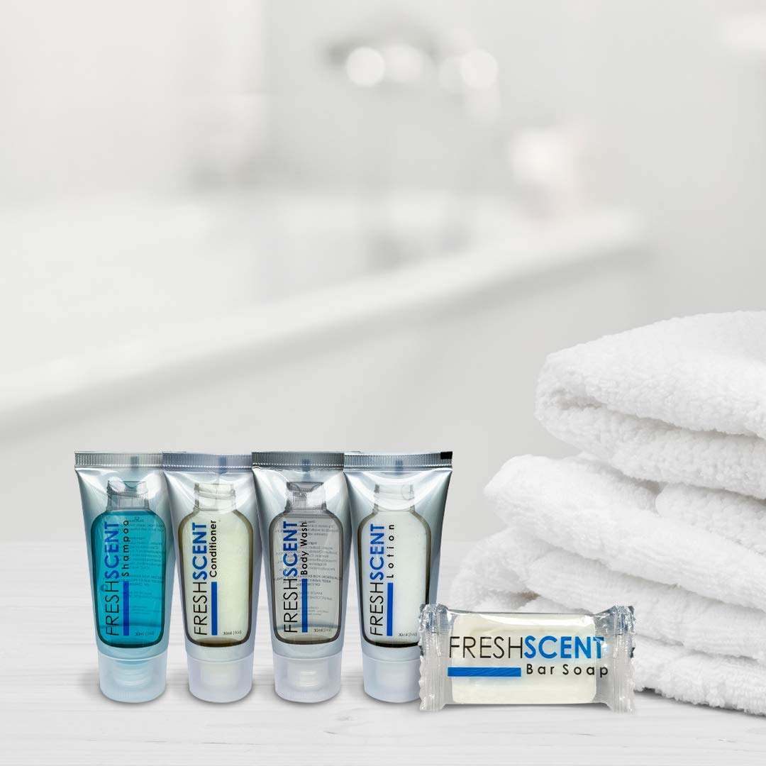 Freshscent Body Wash 1oz (200 Pack) - Travel Size Bulk Toiletries for Hotels & Hospitality | Perfect for Guest Amenities, Travel Kits & Hospitality Supplies