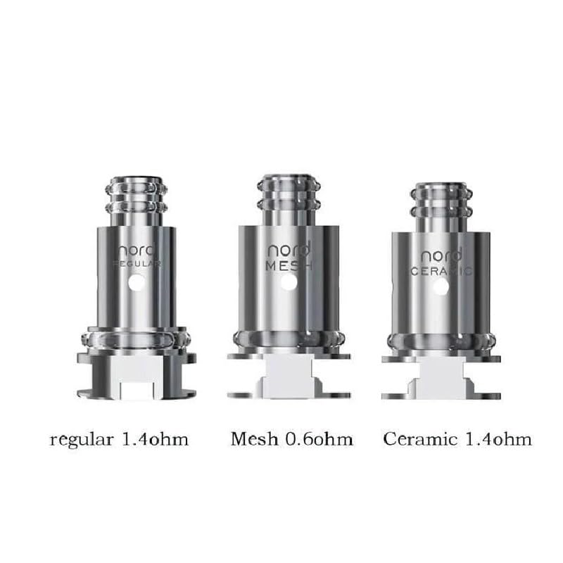 SMOK Nord Replacement Coils 5-Pack - 1.4 Ohm Regular Coil (2ml Capacity) - Compatible with SMOK Nord Pod System - Perfect for Smooth MTL Vaping Experience