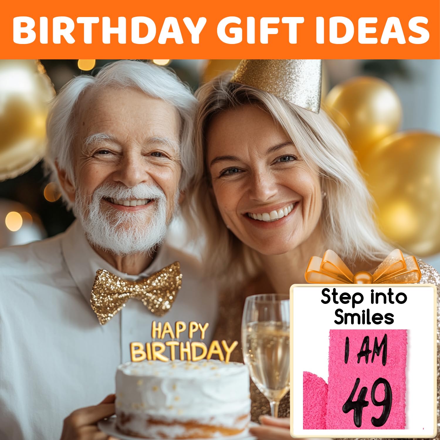 HappyPop Funny 50th Birthday Gifts for Women - Novelty Socks for 45-50 Year Old Women | Perfect 50th Birthday Party Favors & Humorous Gifts for Mom, Wife, Sister