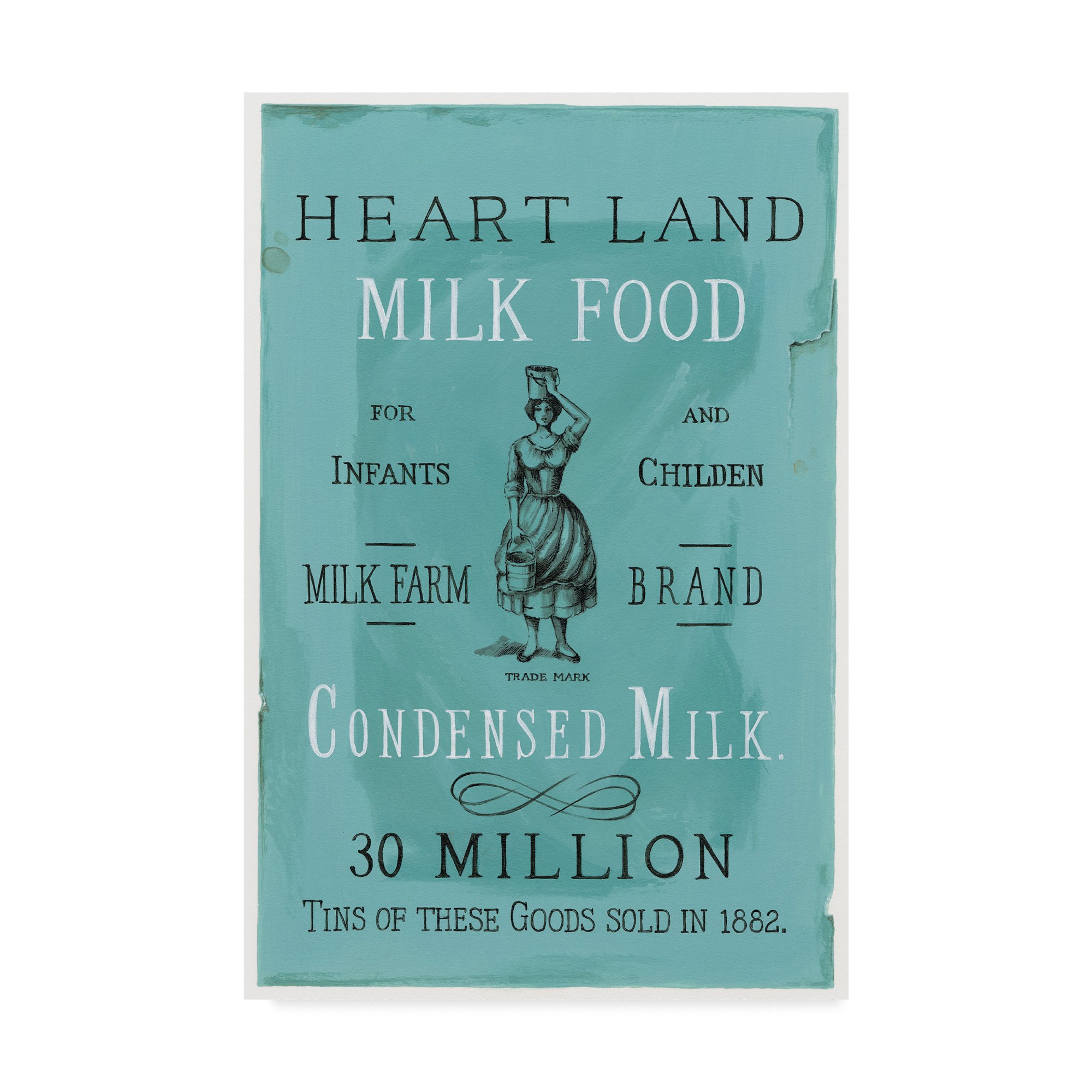 Lisa Audit Condensed Milk Art Print - 30x47 Inch Wall Decor for Kitchen, Dining Room & Office | Vintage Food Poster