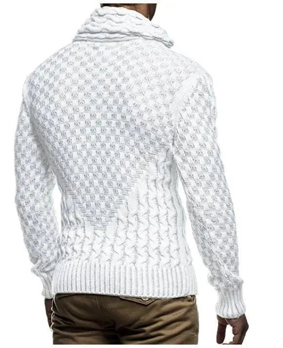 Men's Turtleneck Pullover Sweater - Soft Winter Knit Sweater for Casual & Business Wear - Perfect for Office, Dates & Cold Weather Layering