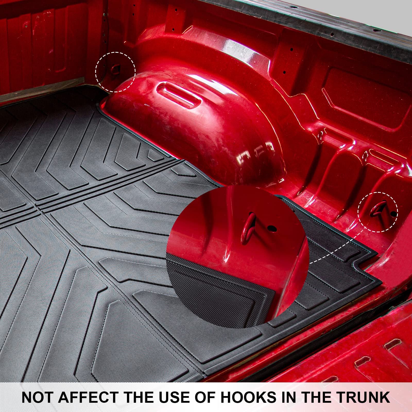 All-Weather Bed Mat for 2019-2024 Dodge Ram 1500 (5.7ft Short Bed) - Heavy Duty Truck Bed Liner Protector | Perfect for Hauling, Camping & Work Site Use