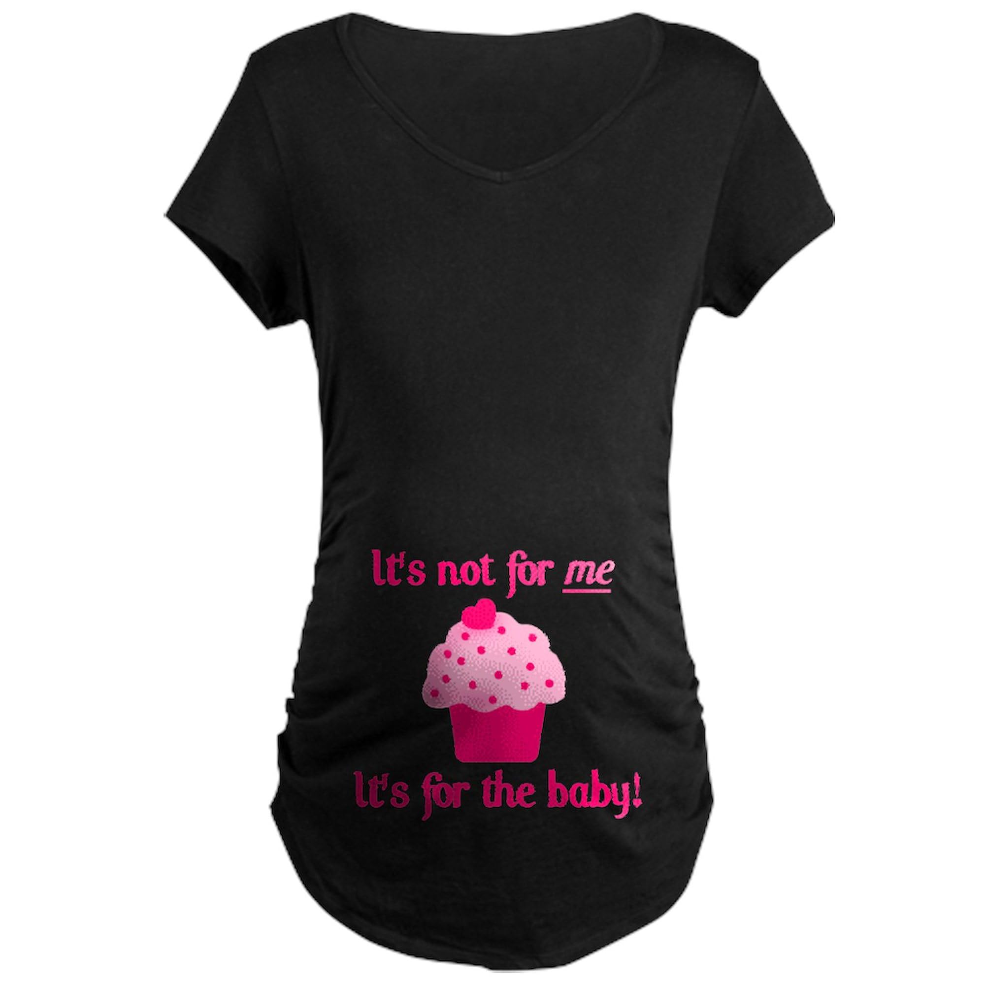 It's Not for Me Maternity Dark T-Shirt - Women's Ruched Side Pregnancy Tee for Comfort & Style | Perfect for Baby Showers, Maternity Photos & Everyday Wear