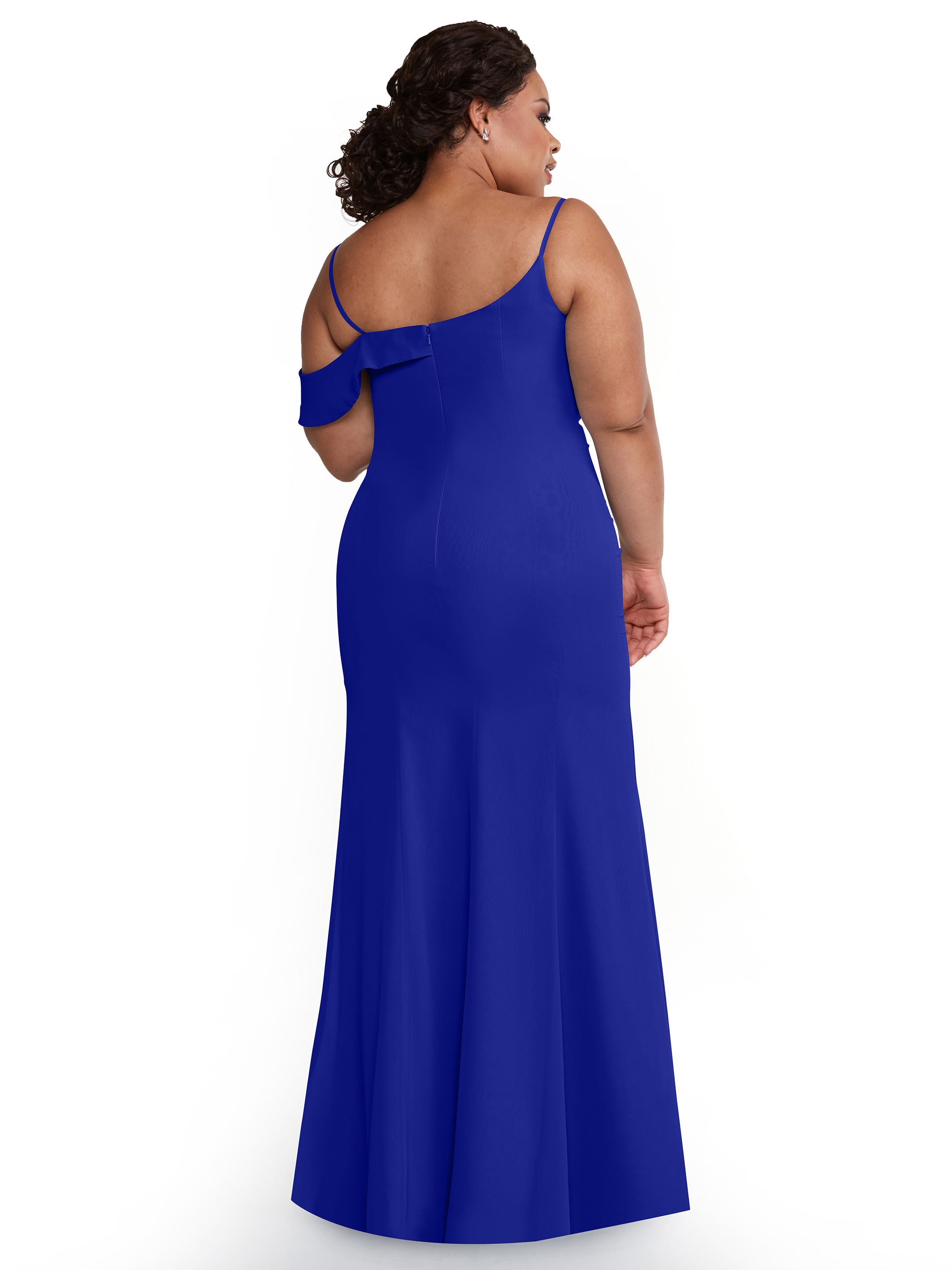 Elegant One Shoulder Fit and Flare Chiffon Bridesmaid Dress - Perfect for Weddings, Prom, and Formal Events