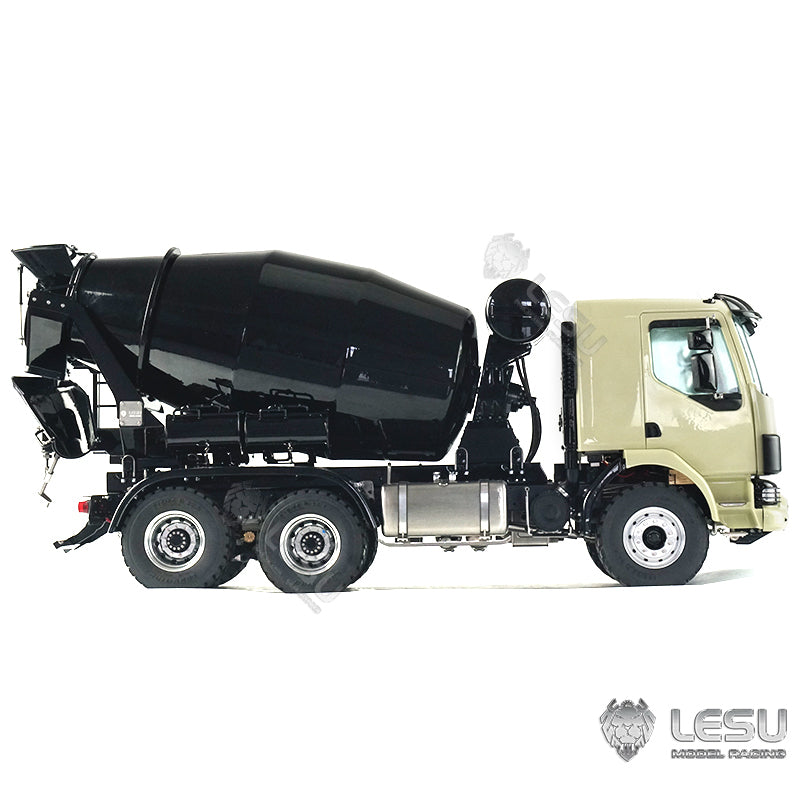 LESU 1/14 Scale 6x6 Metal RC Concrete Mixer Truck with Functional Lights, Sound System & Servo - Ready-to-Run Remote Control Construction Vehicle for Kids & Adults - Perfect for Construction Site Play, RC Hobby Collection & Birthday Gifts