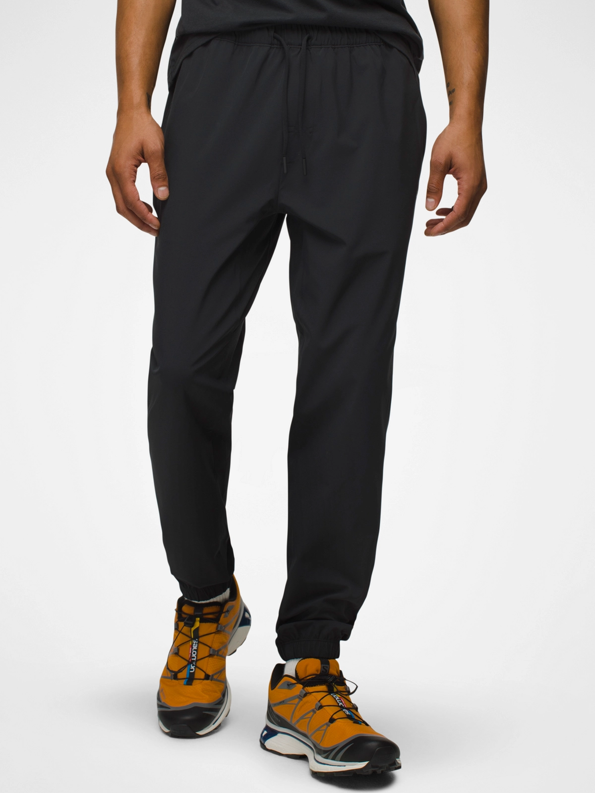 prAna Discovery Trail Performance Jogger Pants for Hiking & Outdoor Activities - Black