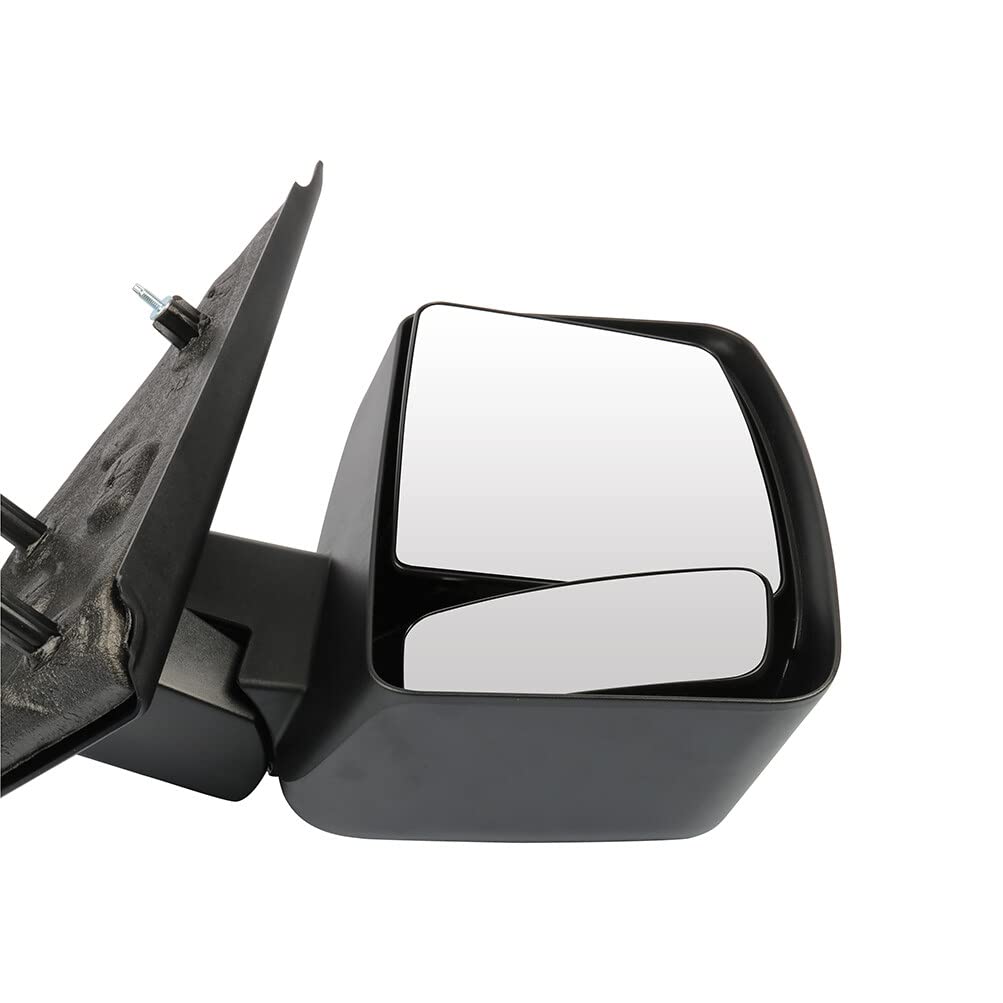 SCITOO Black Manual Folding Passenger Side View Mirror Replacement for 2012-2013 Nissan NV1500 NV2500 NV3500 - NI1321232 | Durable Exterior Mirror for Commercial Vans & Work Trucks