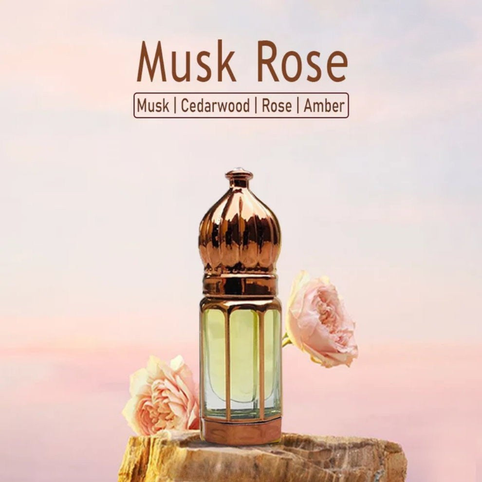 Premium Pure Musk Rose Essential Oil 6ML - Natural Fragrance for Aromatherapy, Skincare & Relaxation