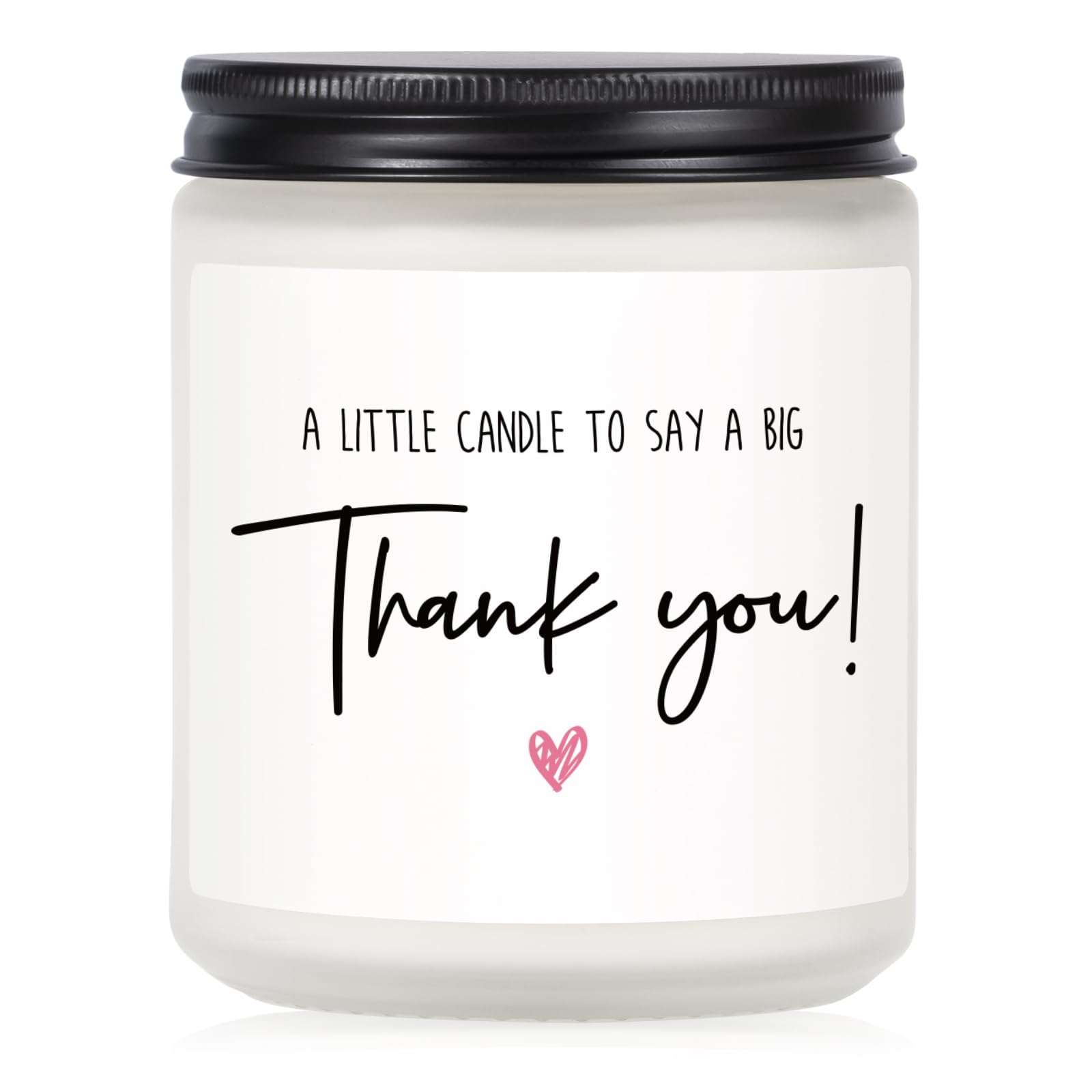 Lavender Scented Soy Wax Candle - 7oz Thank You Gift for Women & Men, Perfect for Hostess, Nurse, Teacher Appreciation | Relaxing Aromatherapy for Home, Office & Spa