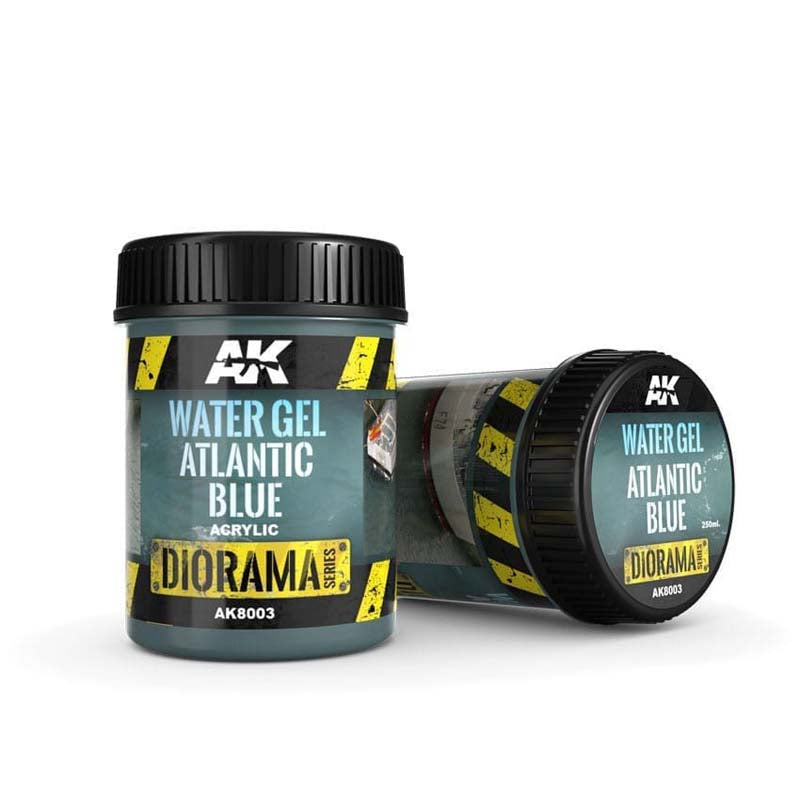 AK Water Gel Atlantic Blue - Premium Water-Based Gel for Hair Styling & Moisturizing - Perfect for Men's Grooming, Curly Hair Care & Daily Styling