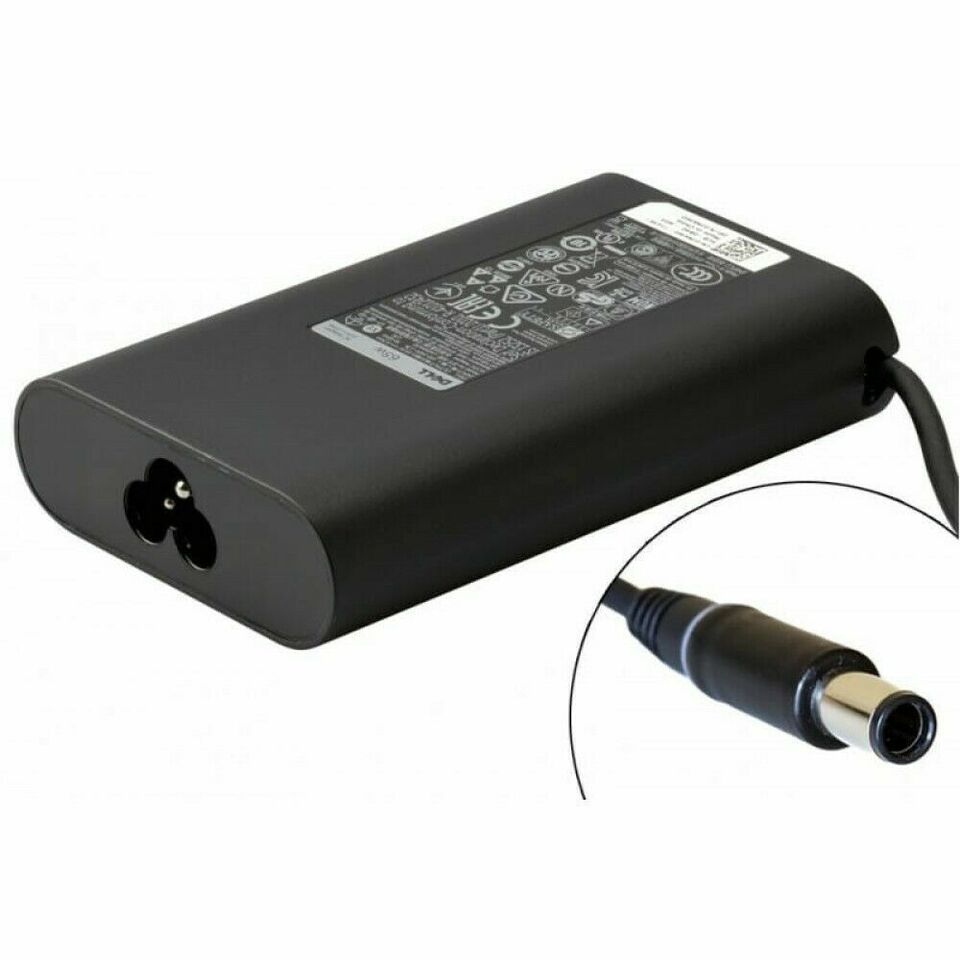 Original Dell Latitude Inspiron 65W Slim AC Adapter LA65NM130 JNKWD - Genuine OEM Power Charger for Laptop, Travel & Office Use