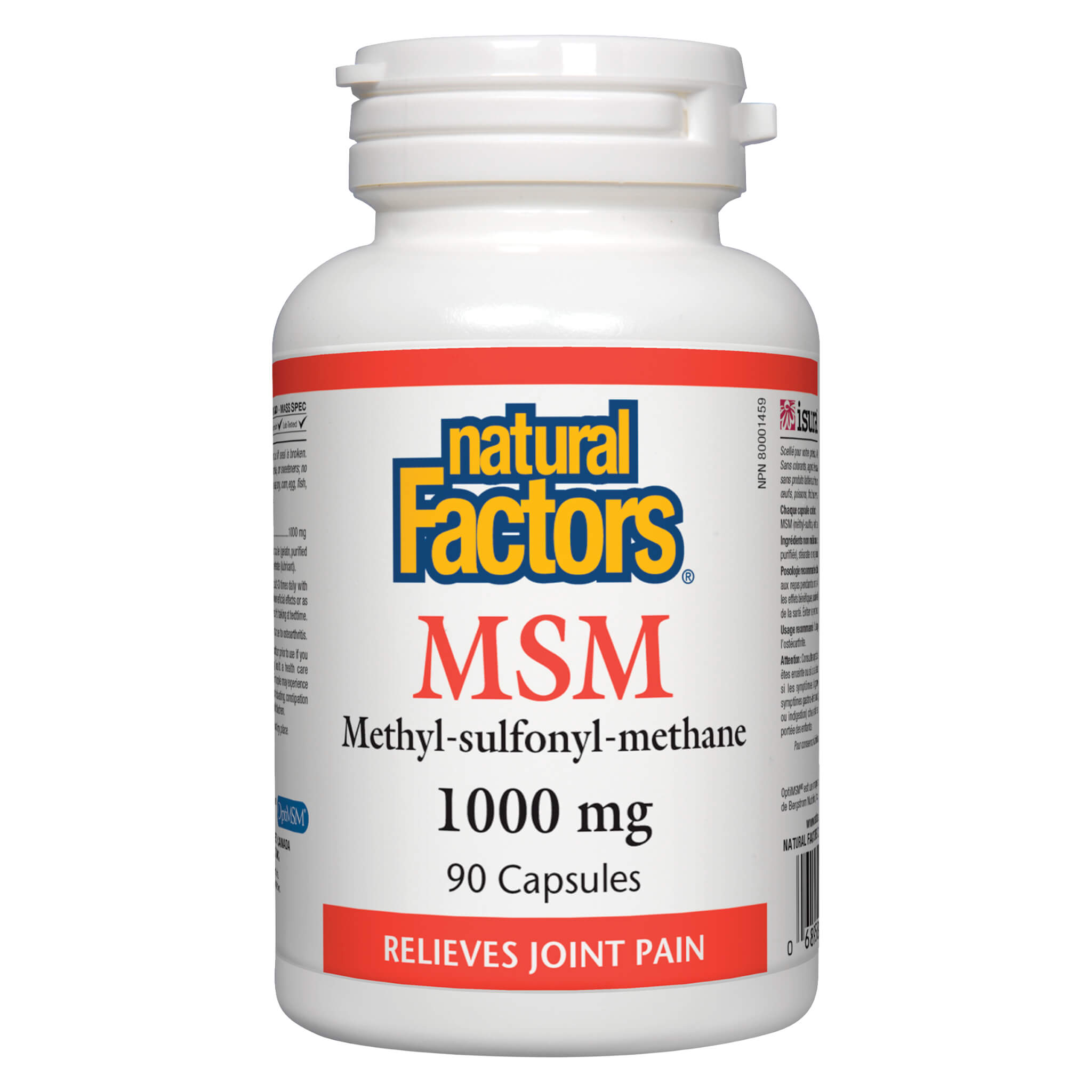 MSM Methyl Sulfonyl Methane 1000mg Supplement - Supports Joint Health & Muscle Recovery for Active Lifestyles