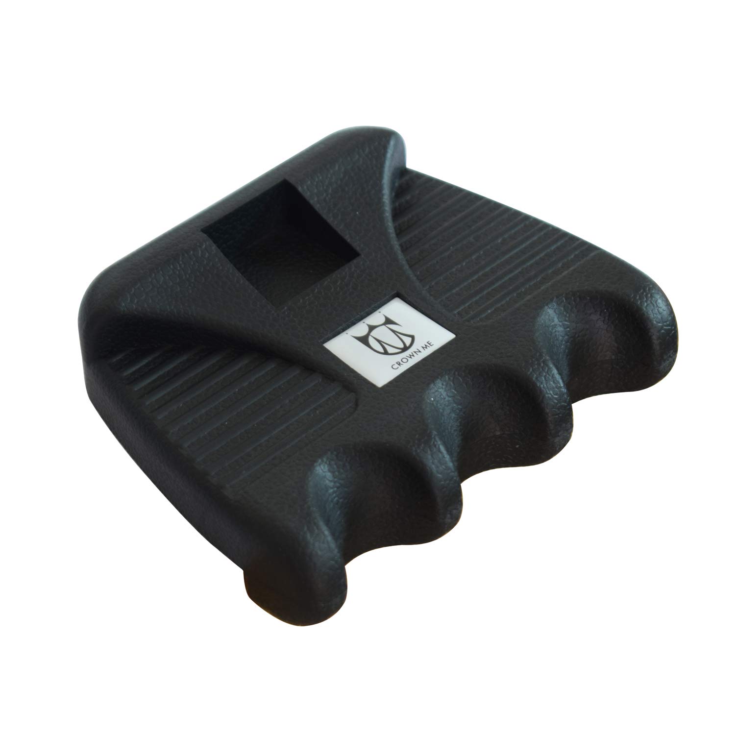 Portable Weighted Billiard Cue Rack - 3 Holes with Chalk Holder for Pool Tables