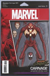 Absolute Carnage #1 (of 5) Christopher Action Figure Variant - Marvel Comics Collectible for Superhero Fans & Action Figure Collectors - Perfect for Display, Gifts, and Comic Book Collections