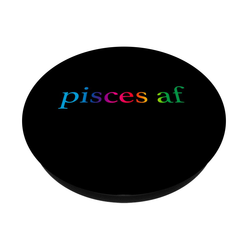 Rainbow Gradient LGBTQ Pride Pisces Zodiac Sign PopSockets Phone Grip & Stand - Compatible with iPhone, Samsung & Tablets - Perfect for Pride Month, LGBTQ Support & Daily Phone Protection