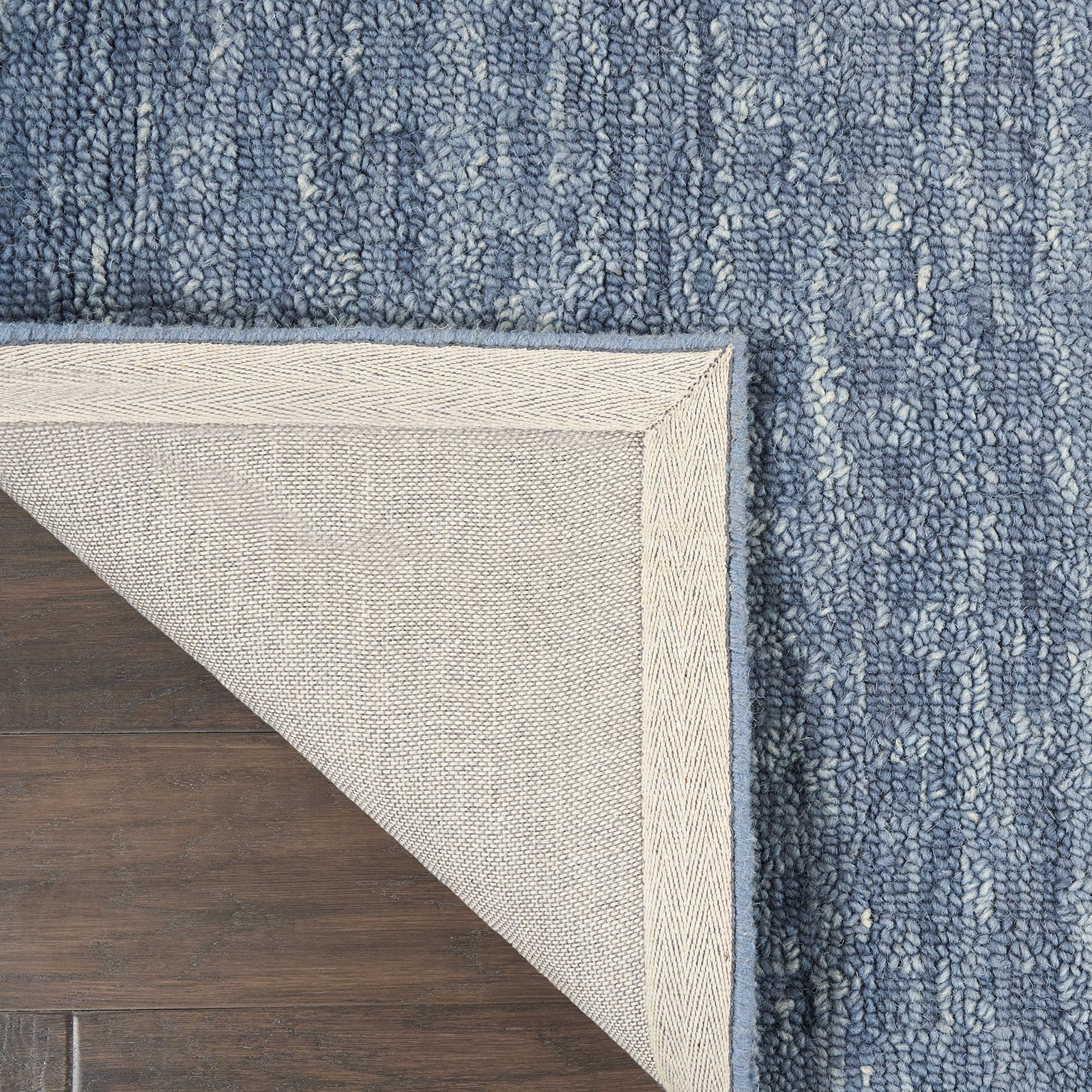 Nourison Perris Solid Navy 8' x 10'6