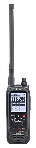 Icom IC-A25CE Pro Pack 8.33/25 KHz VHF Airband Aviation Radio - Pilot Communication for Aircraft & Flight Training