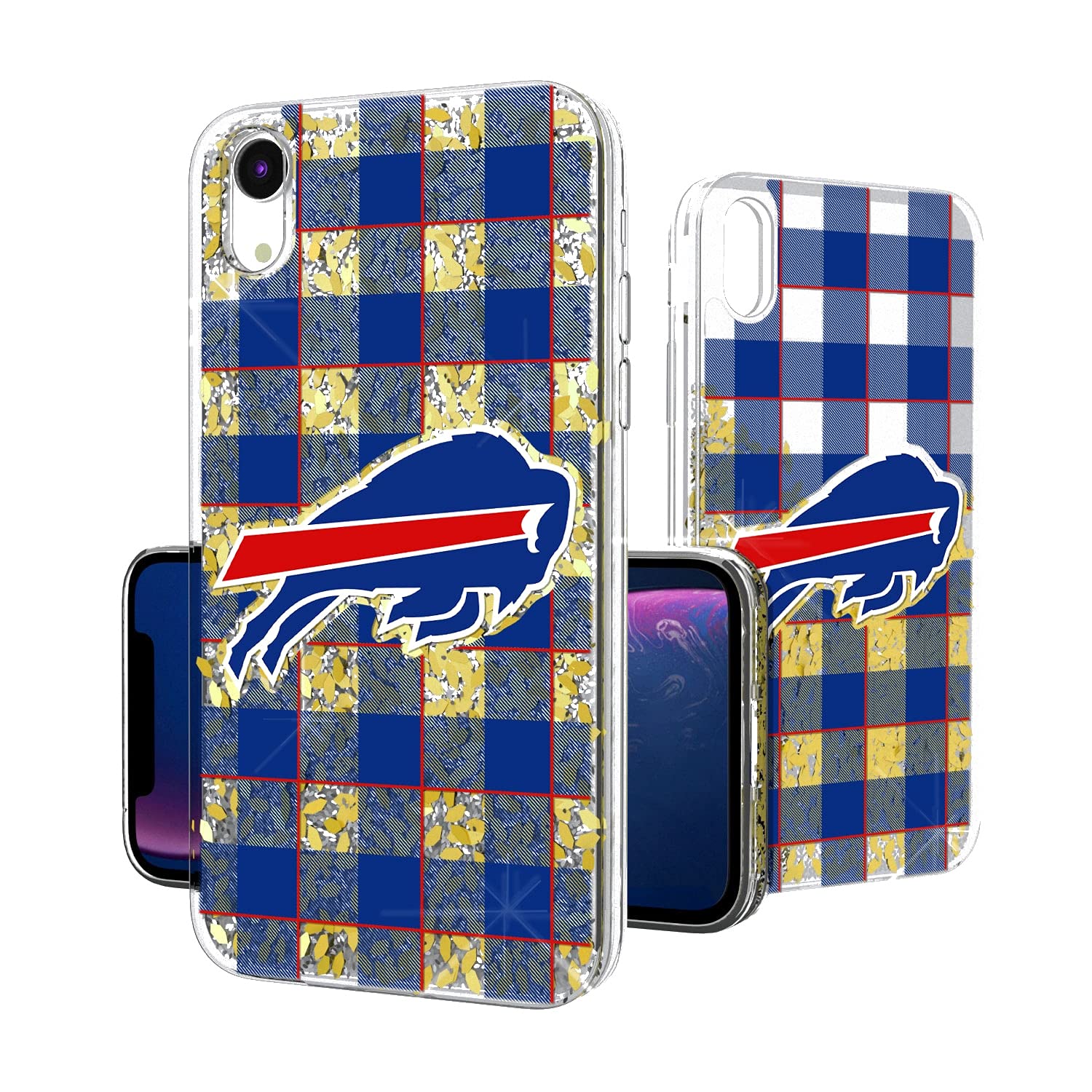Custom NFL iPhone Case with Plaid Design & Glitter - Durable Protective Cover for iPhone - Perfect for Football Fans & Game Day Accessories