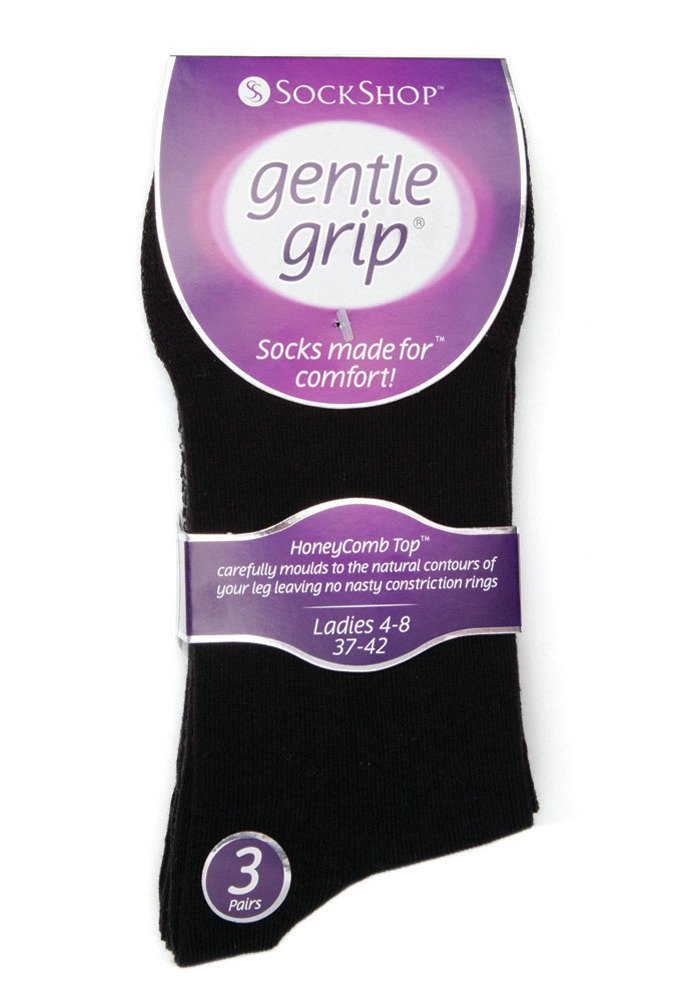 6 Pairs Women's Cotton Non-Slip Socks with Gentle Grip - Comfortable Everyday Wear for Home, Office & Yoga
