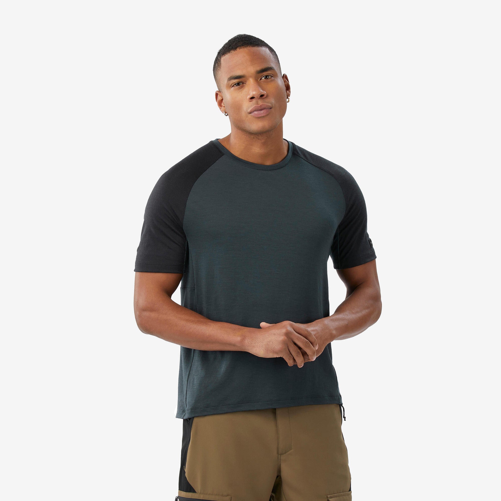 Simond Men's Merino Wool Short Sleeve T-Shirt - Moisture Wicking & Odor Resistant - Perfect for Hiking, Travel & Outdoor Activities