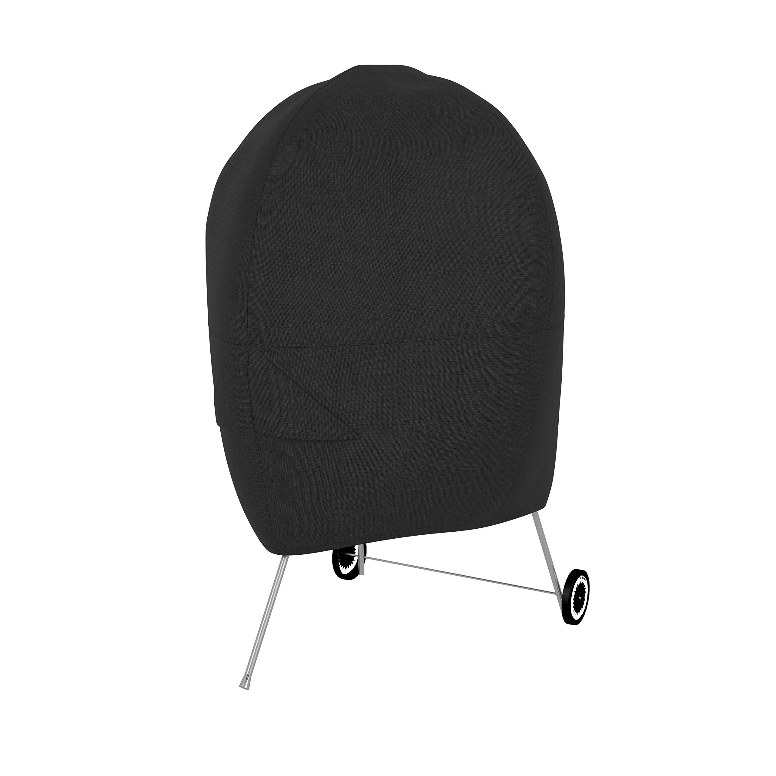Amazon Basics Round Charcoal Grill Cover - Waterproof, UV-Resistant, Heavy-Duty Protection for 22-Inch Outdoor BBQ Grills - Perfect for Backyard, Patio, and Camping Use