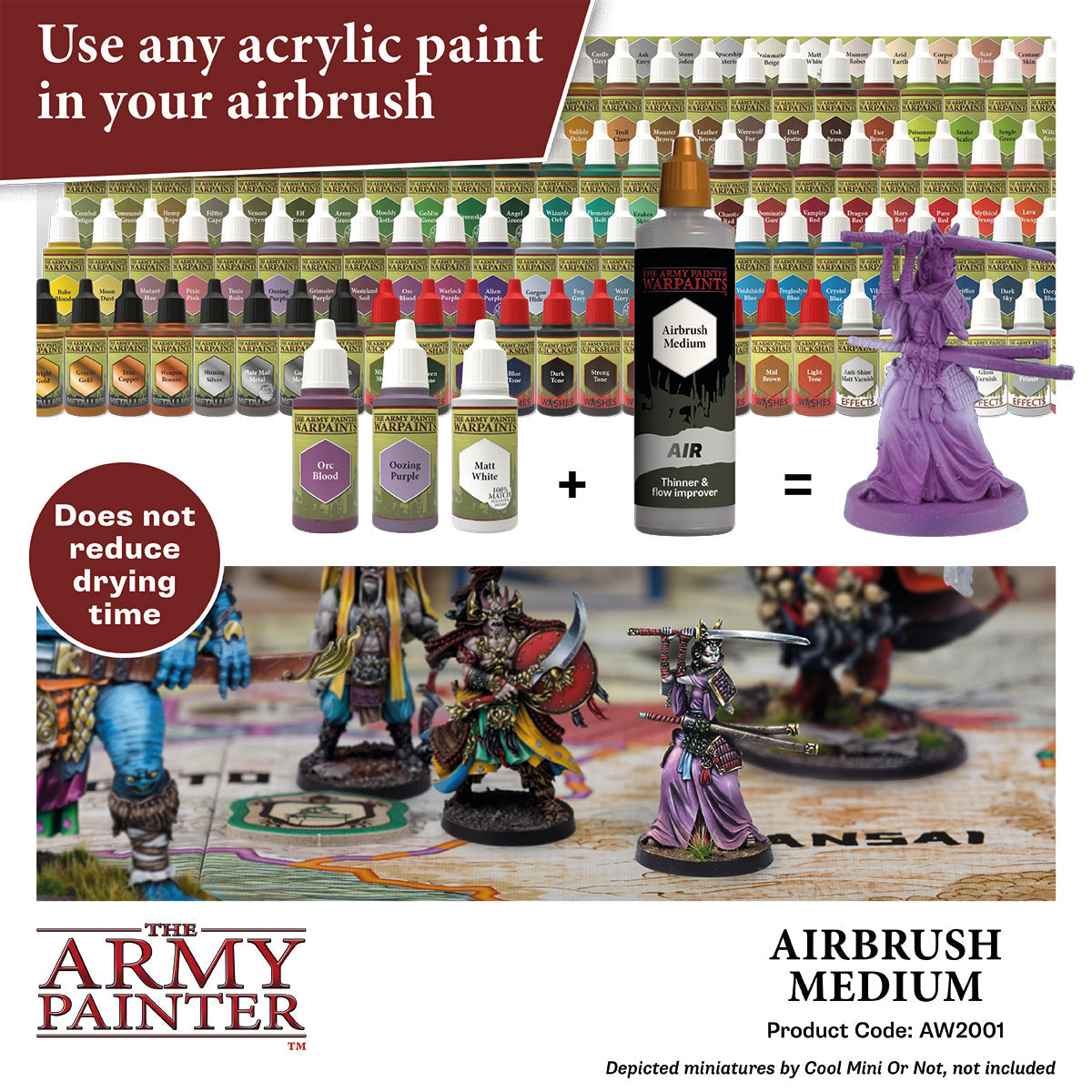 Professional Airbrush Medium - 100ml for Fine Art & Model Painting - Perfect for Acrylics, Watercolors & Miniatures
