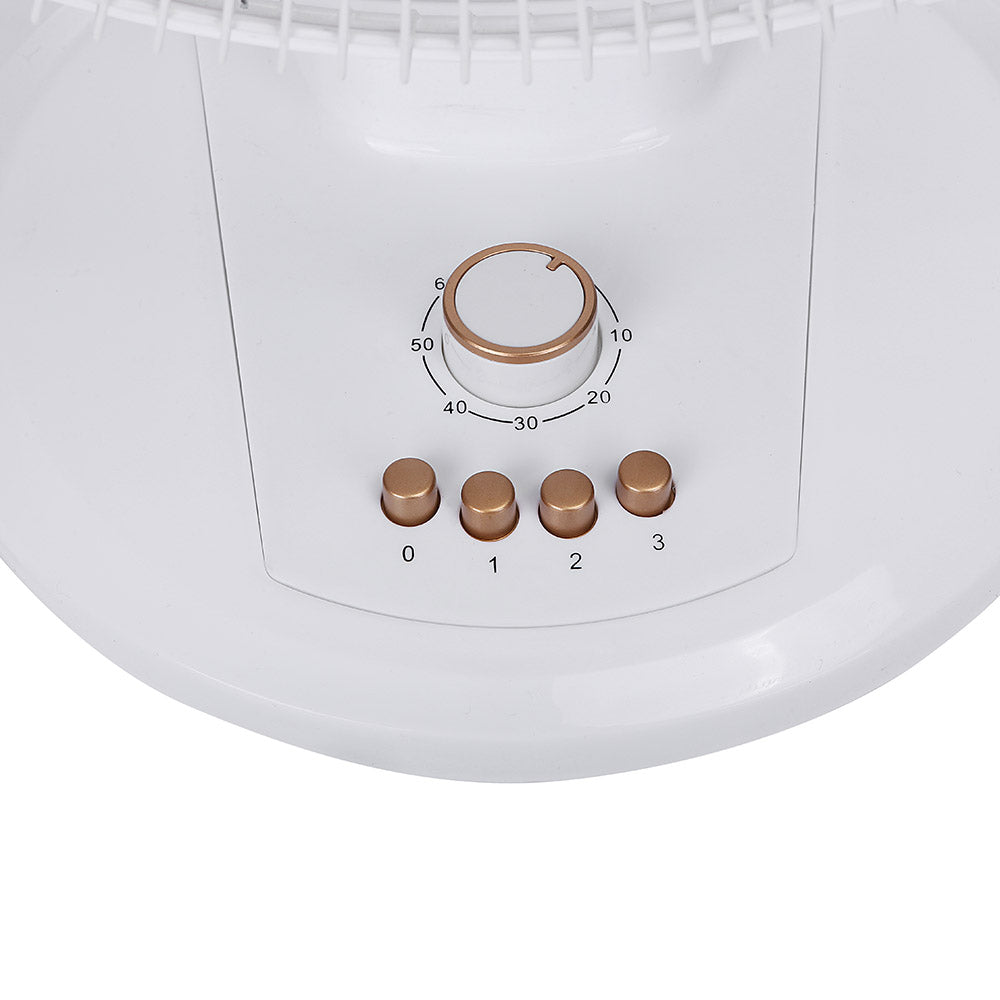 Geepas GF9625 5-Blade Table Fan - Quiet & Powerful Cooling for Home, Office, or Dorm Room | Energy Efficient Desk Fan with Adjustable Tilt & 3 Speed Settings