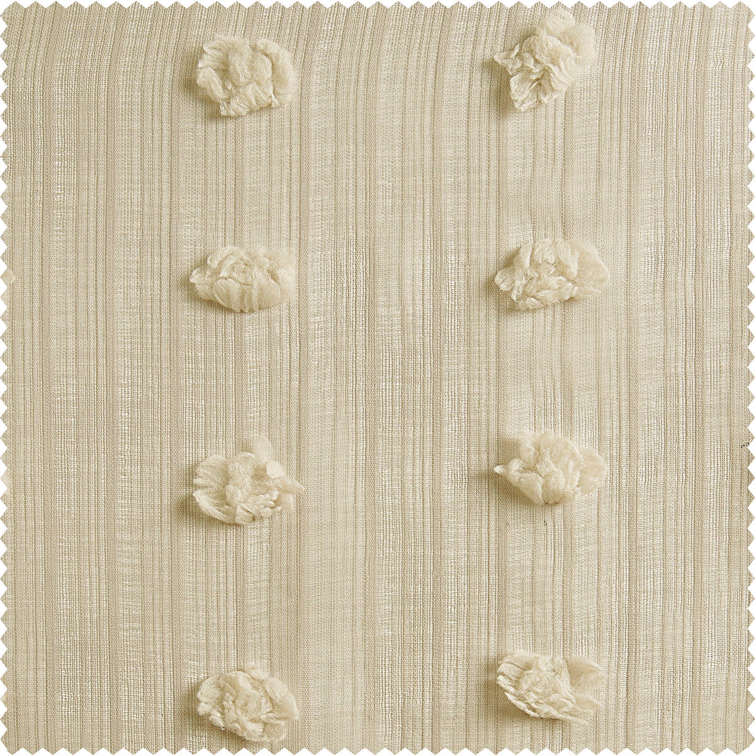 Strasbourg Dot Beige Geometric Pattern Faux Linen Fabric Swatch - Perfect for Upholstery, Curtains & Home Decor Projects