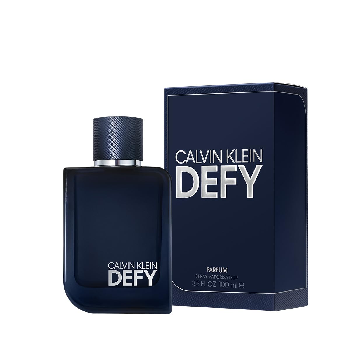 Calvin Klein Defy Parfum for Men - Woody Cologne with Mandarin Oil, Pink Pepper, Ginger & Sandalwood Notes - Long Lasting Luxury Fragrance - Perfect for Date Night, Office & Special Occasions