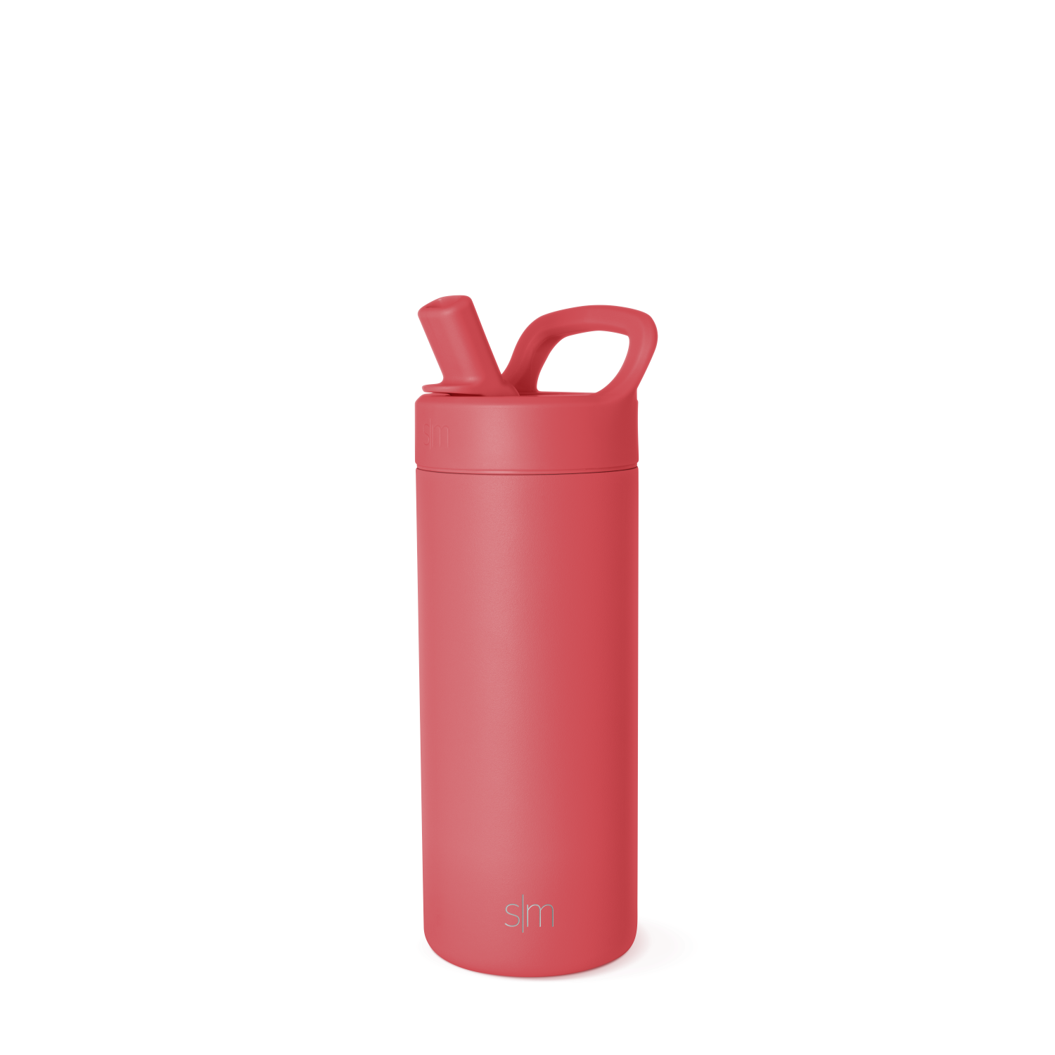Manual Straw Lid Stainless Steel Water Bottle - Leak Proof & Eco Friendly for Gym, Hiking, Travel & Outdoor Activities