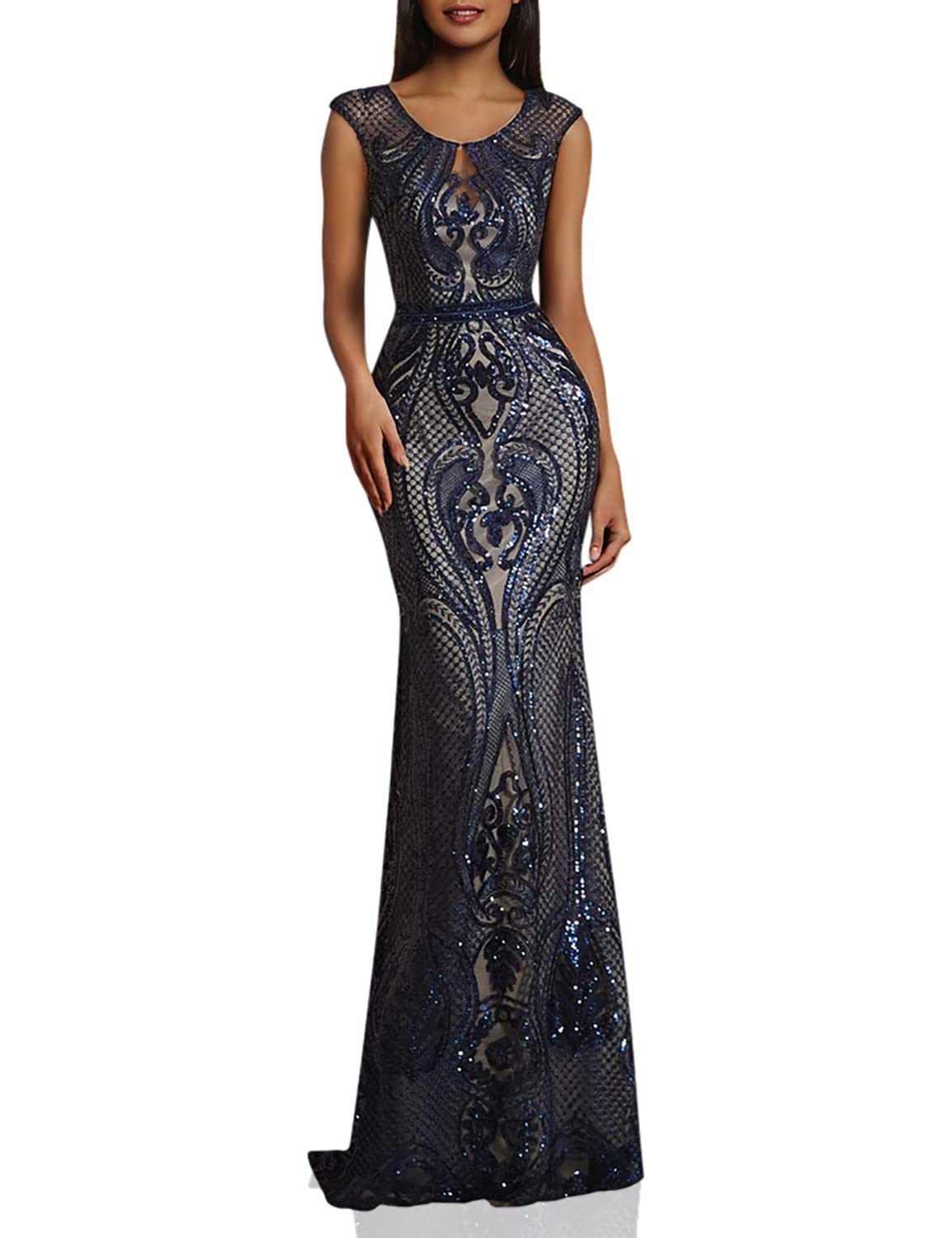 Leyidress Women's Mermaid Bridesmaid Evening Party Prom Gown - Elegant Formal Dress for Weddings, Galas & Special Occasions