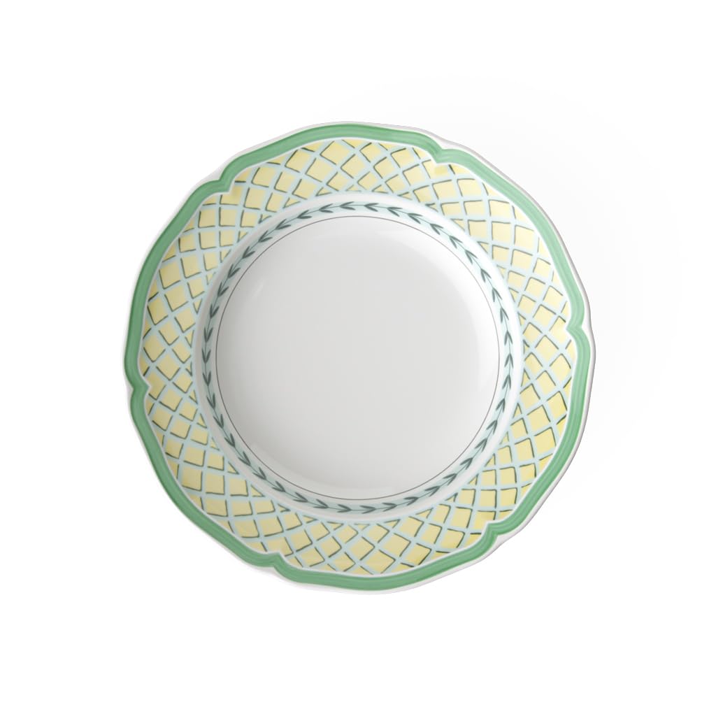 Villeroy & Boch French Garden Orange Deep Soup Plate - Premium German Porcelain Dinnerware, 9 Inch Elegant Soup Bowl for Fine Dining & Home Entertaining