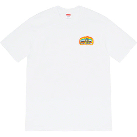 Supreme Chrome Graphic T-Shirt for Men - White Cotton Short Sleeve Tee - Streetwear Fashion & Casual Wear