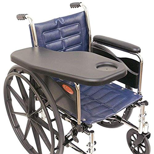 Therafin Padded Molded Flip-Away Half Tray - Standard Left Hand Support for Wheelchair & Mobility Aid - Ideal for Daily Use, Travel & Rehabilitation