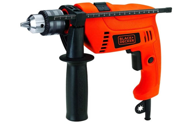 Black and Decker HD 650K Hammer Drill 220V - Powerful Corded Drill for Wood, Metal & Masonry - Ideal for Home DIY Projects and Professional Construction Work