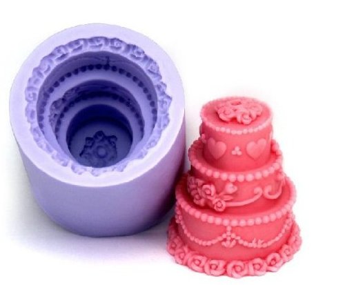Allforhome 3-Layer Silicone Cake Decorating Mold - DIY Candle, Soap & Clay Molds for Wedding, Craft & Home Decor | Perfect for Candle Making, Soap Crafting & DIY Art Projects