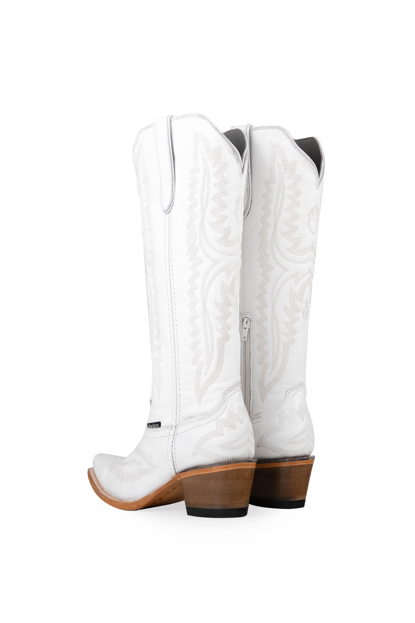 Valencia Tall Snip Toe Cowgirl Boots for Women - Western Riding Boots with Pointed Toe & Leather Upper - Perfect for Country Dancing, Rodeo, and Western Fashion