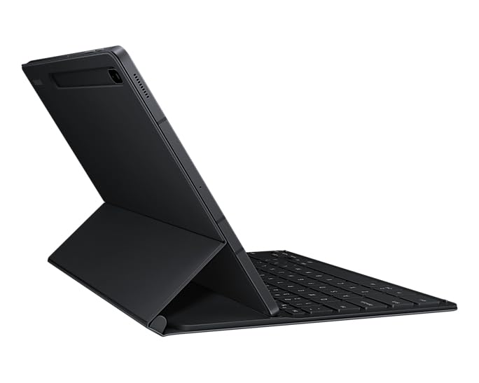 Samsung Galaxy Tab S7+ & S7 FE Keyboard Cover Slim EF-DT730 - 12.4 Inch Bluetooth Keyboard Case (Black) | Perfect for Work, Study & Travel
